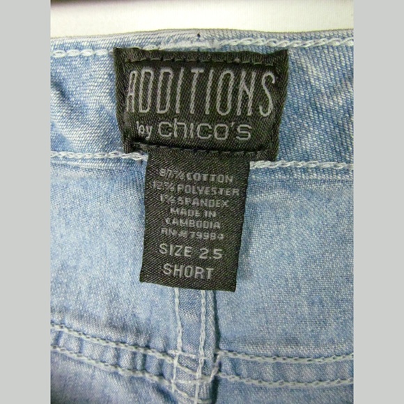 Additions by Chico's Jeans Size 25 Short Denim - Picture 3 of 5